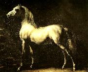 Theodore   Gericault cheval gris Germany oil painting artist